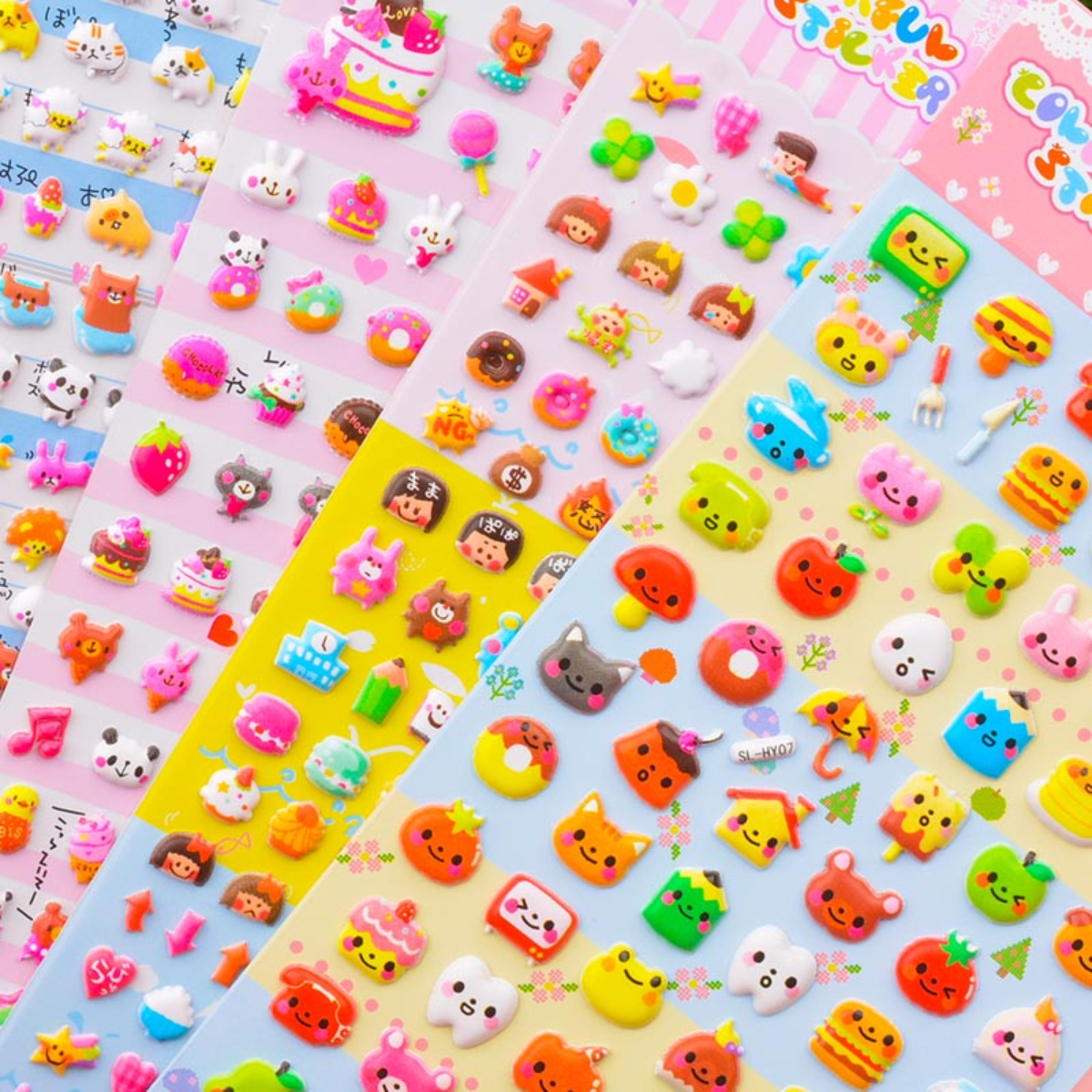 6 ชิ้น/เซ็ต Kawaii น่ารักสัตว์เล็กโฟม 3D ตกแต่งเครื่องเขียนสติกเกอร์ Scrapbooking DIY ไดอารี่อัลบั้ม Stick MINI สติกเกอร์