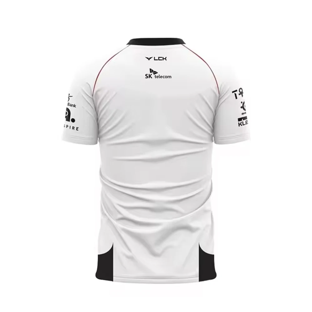 2024 リーグ・オブ・レジェンド S14 グローバル決勝 SKT T1 チームユニフォーム Tシャツフェイカー同じスタイルの服 LOL ゲームフェイカージャージ Tシャツ