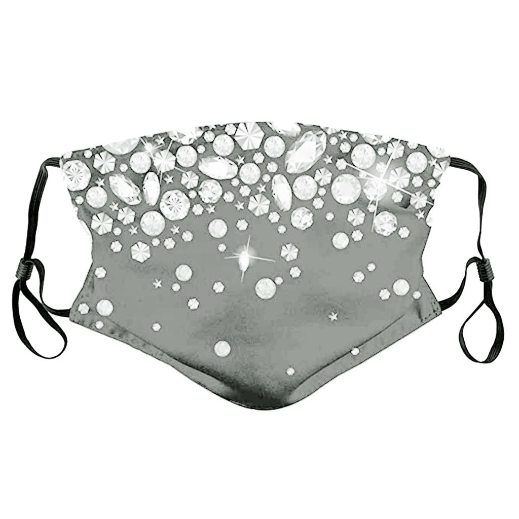 Mascarilla protectora de algodón para mujer, máscara lavable reutilizable de lujo, transpirable, antipolvo, para exteriores