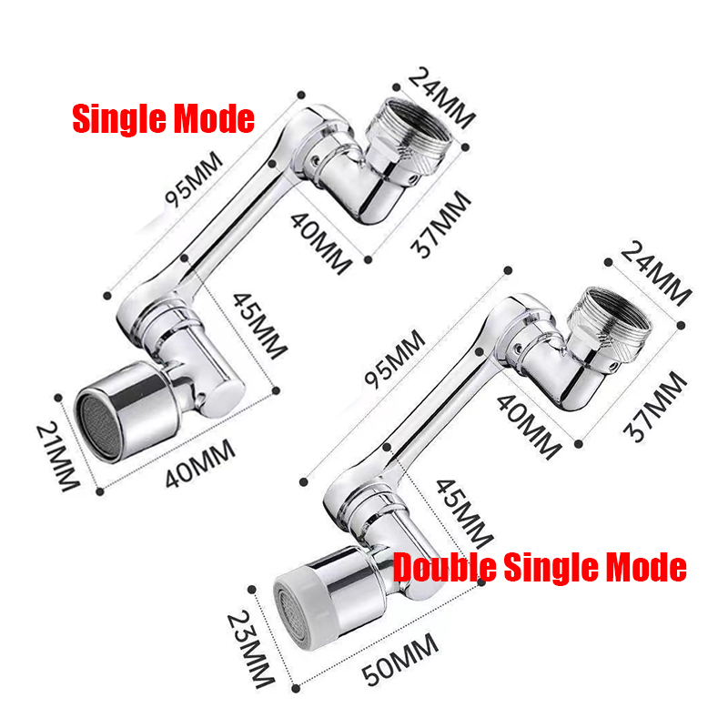 Rotatable Multifunctional Extension Faucet Aerator Kitchen Sink Faucet Extender Adapter Bathroom Tap Swivel Robotic Arm Sink Fit