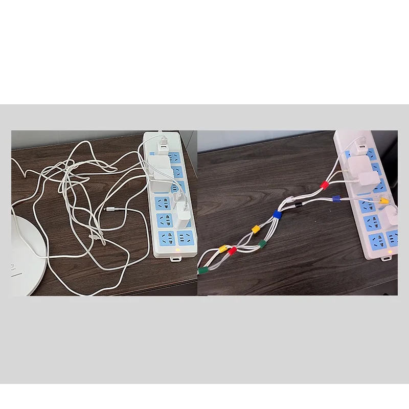 2/10M Dây Cáp Có Thể Tái Sử Dụng Vòng Lưng Tự Dính Dán DIY Phụ Kiện Dây Đeo Nylon Người Tổ Chức Kẹp Giữ Dây quản Lý
