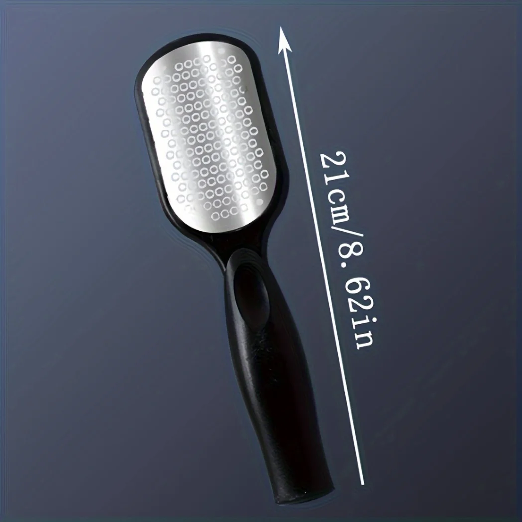 Lima per piedi per pedicure in acciaio inossidabile: rimozione calli e pelle morta con scatola portaoggetti, strumenti professionali per pedicure per piedi lisci
