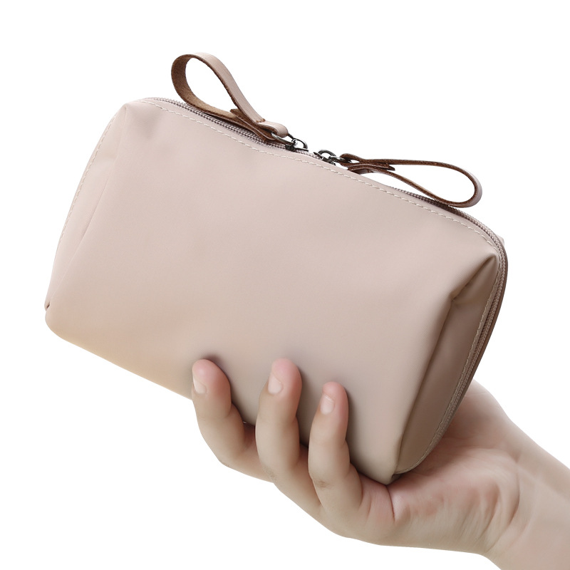 Borsa per il trucco impermeabile di grande capacità borsa da viaggio in Dacron a più colori borsa per cosmetici divisa borsa per rossetto