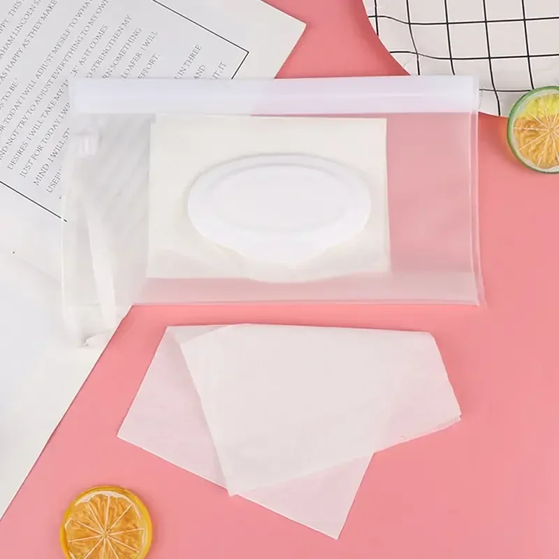 Baby Wet Wipe Pouch, Portátil, Suporte Transparente, Case Flip Cover, Reutilizável, Recarregável, Lenços De Tecido Pouch, Caixa De Tecido Útil