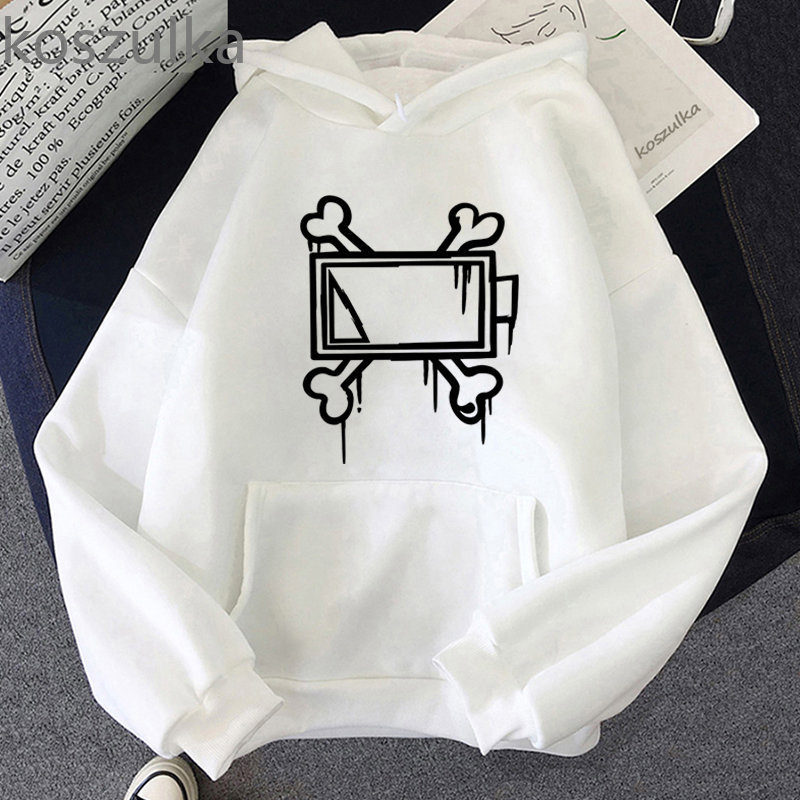 하라주쿠 남성 까마귀 MURDER DRONES 후드 인쇄 긴 소매 캐주얼 봄 가을 운동복 streetwear y2k 의류 남여