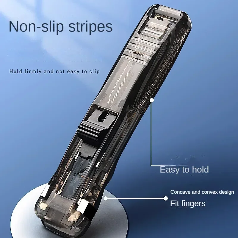 Clip Stapler Reusable Push Clamp Book Binding Machine For Paper Documents File Stapler Office Accessories School Supplies
