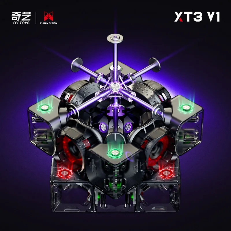 [JudyCube] Qiyi XMD XT3 Pioneer 3X3 Magnetic Magic Speed Cube Stickerless Qiyi XT3 Flagship 3X3X3 Professional Fidget Toys