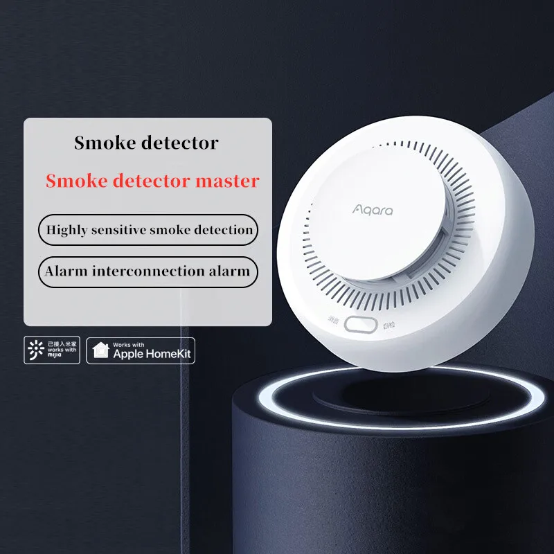 Aqara Smoke Detector Sensor Zigbee 3.0 Smart Fire Alarm Monitor Sound Alert Home Security APP Work With Xiaomi Mi home Homekit
