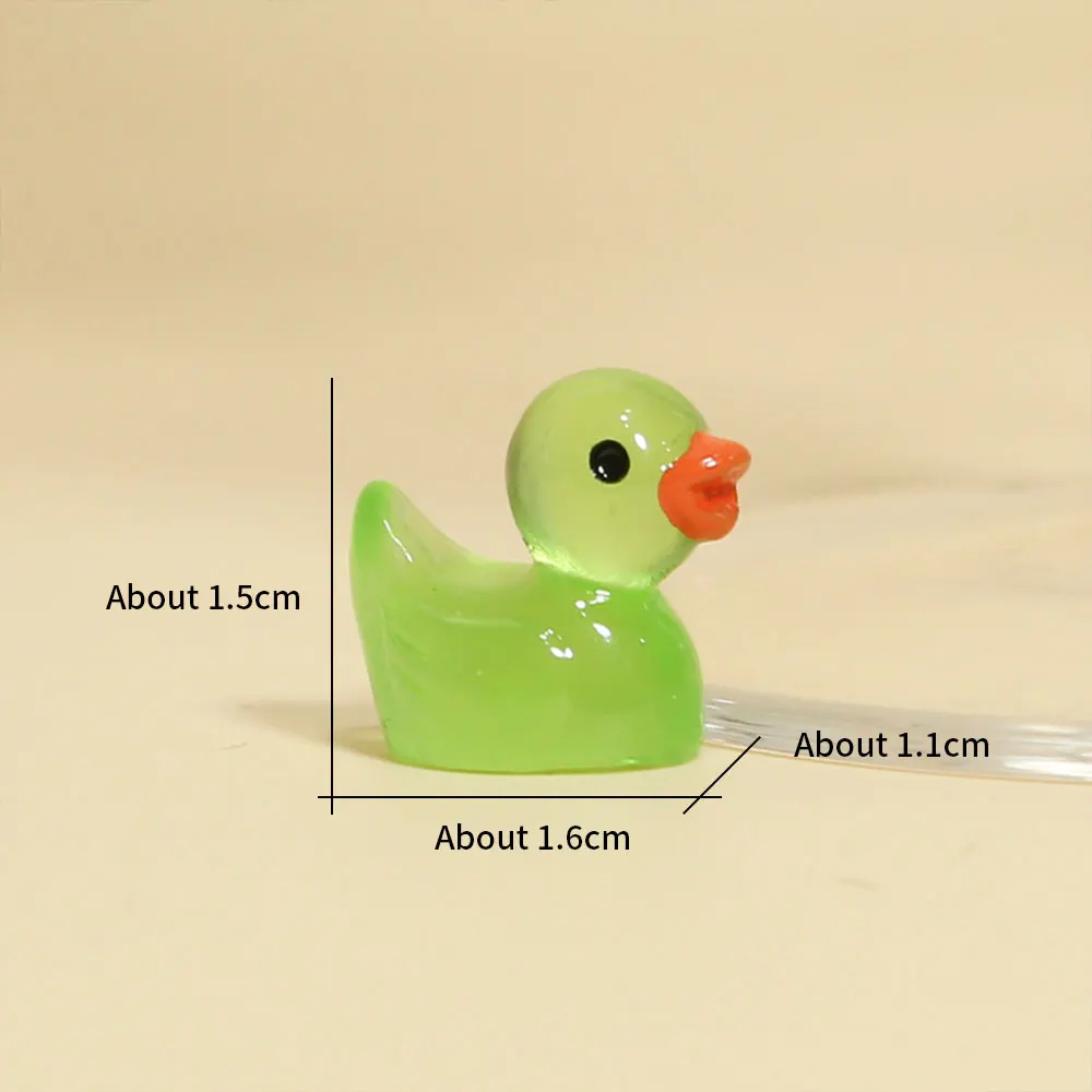 50 Glow-in-the-Dark Miniเป็ดLuminous Moss Micro Landscape Fairy Gardenอุปกรณ์ตกแต่งบ้านNight Glowing Figurines