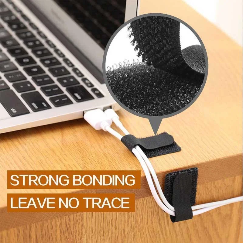 20/10/5 Uds. Bridas organizadoras de cables liberables, gestión de cables para auriculares y ratón, bridas para cables de nailon, correas de cinta reutilizables para aro