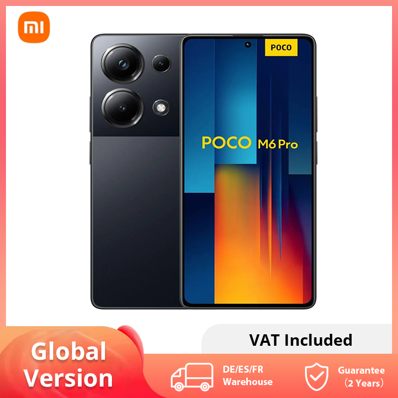 【Wereldpremière】POCO M6 Pro Smartphone 5000mA 67W bedraad opladen Helio G99 Ultra 6.67 Flow AMOLED 120Hz AMOLED 64MP Camera NFC