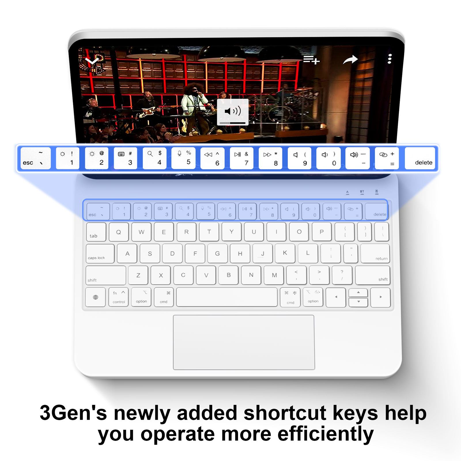 GOOJODOQ Teclado mágico para iPad Pro 11 2024 Air 4 Air 5 Air 6 para iPad 12,9 10.a generación 6a 5a 4a 3a generación Funda
