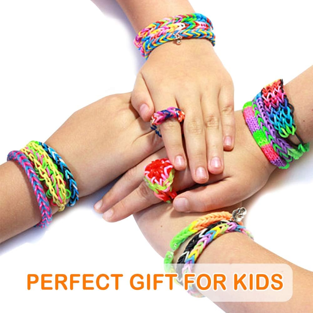 Loom Gummibänder Nachfüllset Premium-Armbandherstellungsset für Kinder Weben DIY Bastelspielzeug Weihnachtsgeschenk Kinderspielzeug