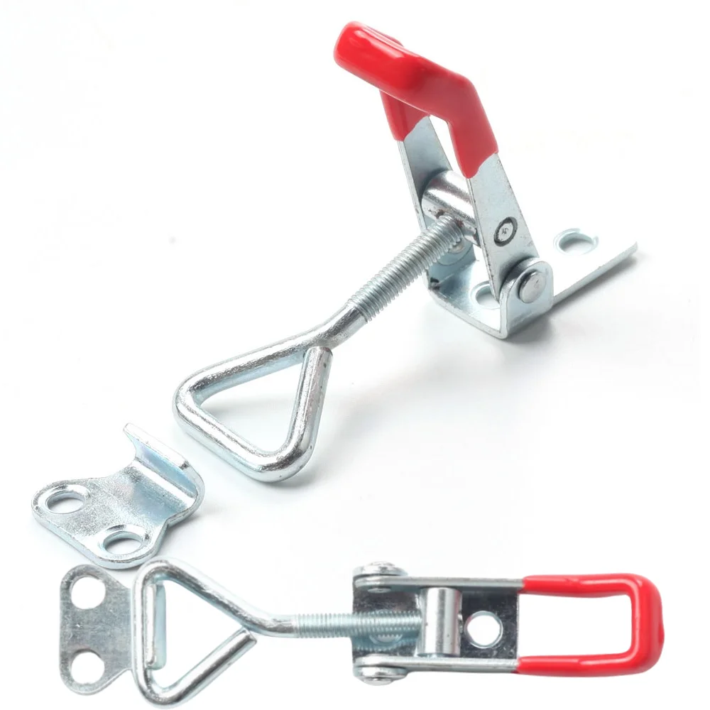 8Pcs Einstellbare Toolbox Fall Metall Toggle Latch Fang Verschluss Quick Release Clamp Anti-Slip Push-Pull Toggle Clamp werkzeuge