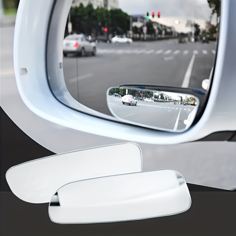 2 pçs arco do carro grande angular espelho retrovisor claro fino ponto cego invertendo vidro convexo espelho retrovisor espelho de estacionamento para suv carro