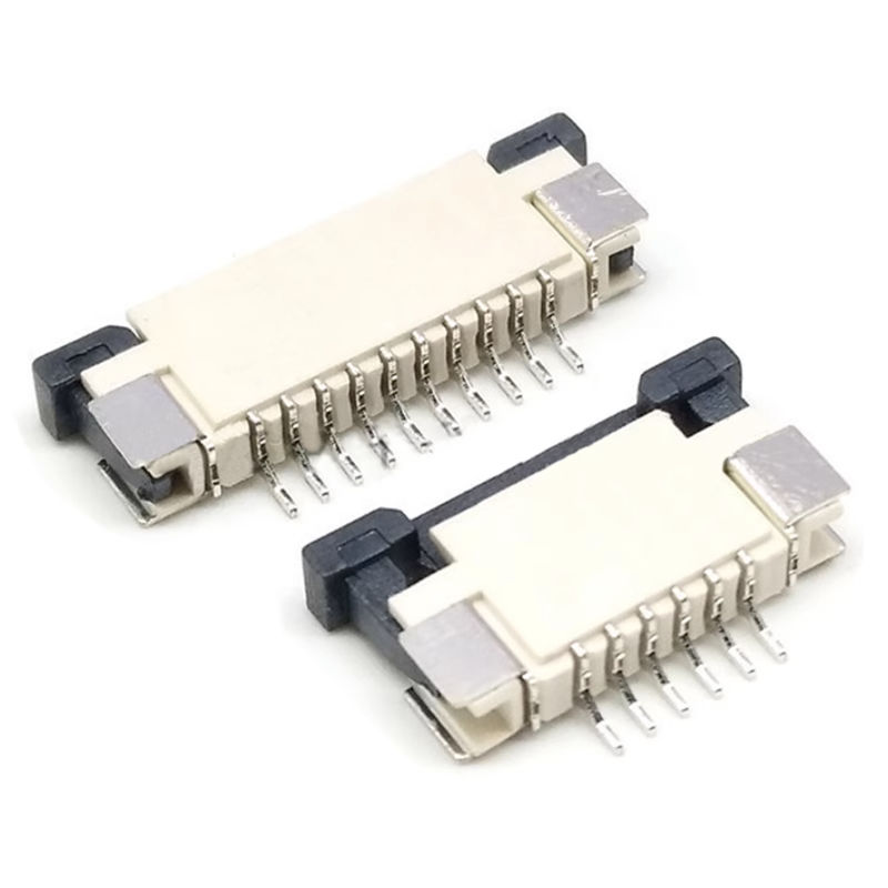 Connecteur FDavid/FPC avec couvercle rabattable, connexion supérieure extracemballages, connexion inférieure, 0.5mm, 4P, 6 P, 8 P, 10 P, 20/24-60P