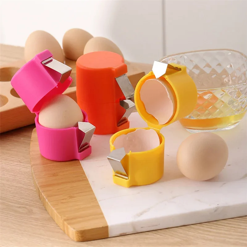 High Quality Egg Shell Opener Press Egg Shell Separator Portable Egg Opener Handheld Egg Shell Household Kitchen Baking Tools