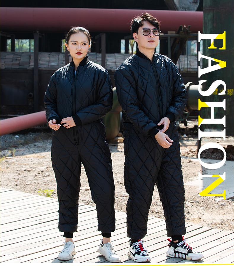 Winter-Arbeitskleidung, Kühllager-Arbeiter-Overall, mit Baumwolle gepolstert, Arbeitsoverall, warm, dick, Thermo-Overall, Lager, Werkstatt