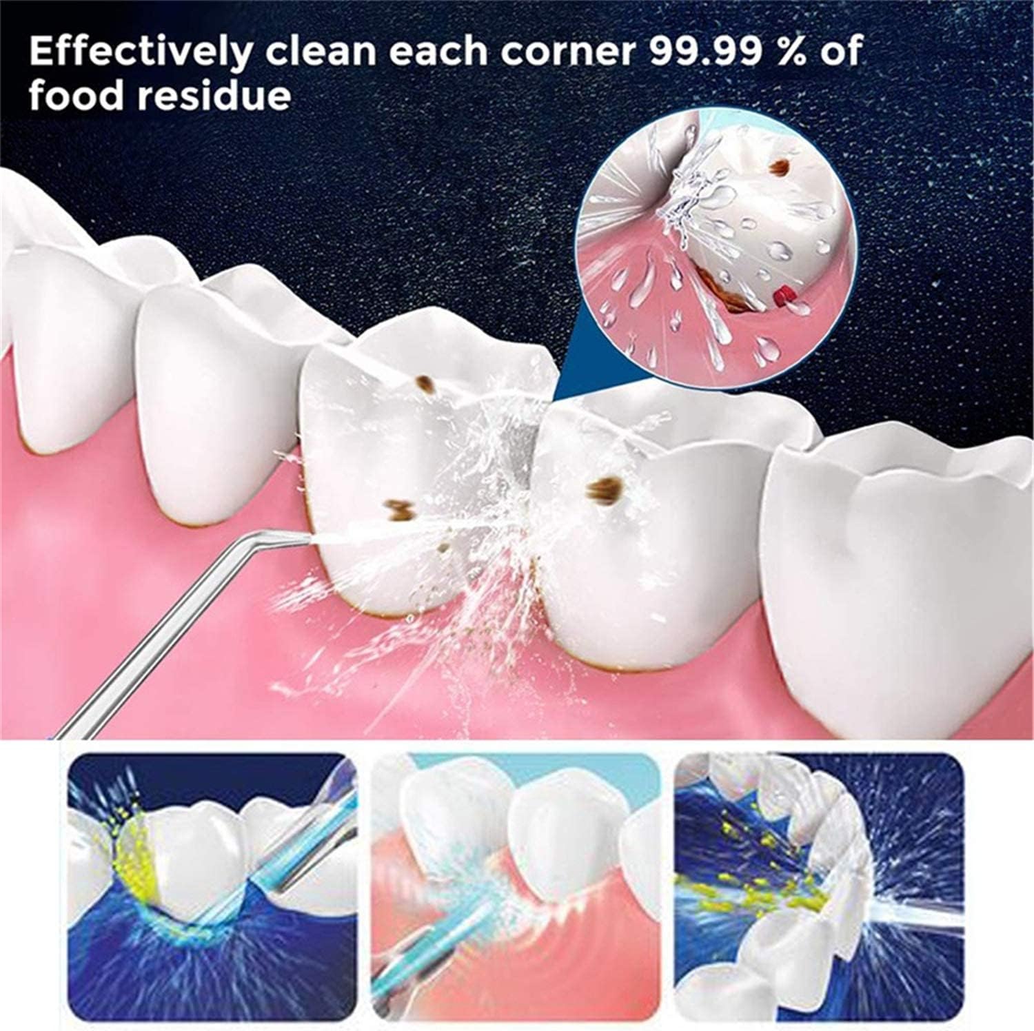 Irrigador Oral portátil, hilo Dental de agua, cepillo de dientes, palillo de dientes, irrigador Nasal, instrumento limpiador de dientes, hilo dental de agua F