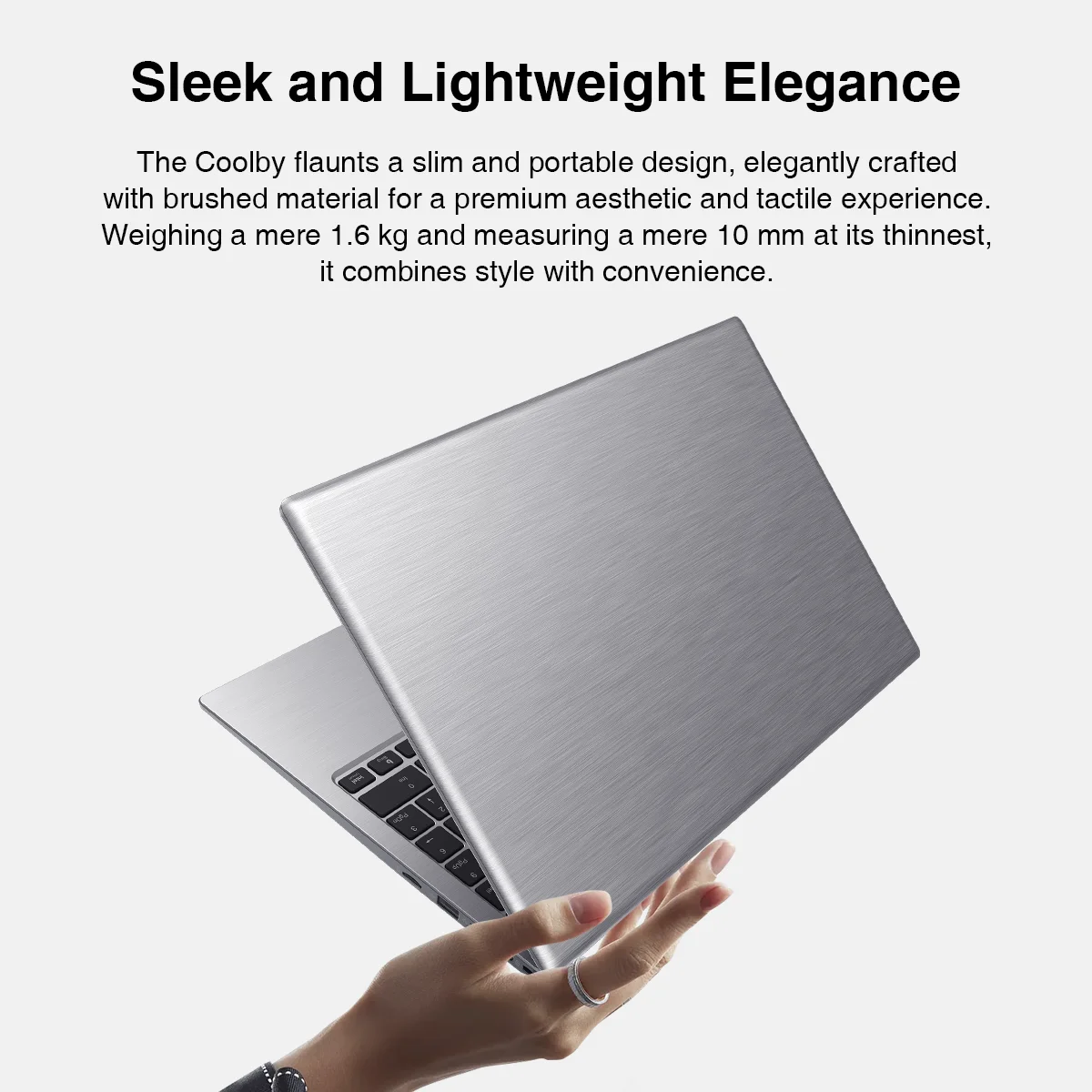 Laptop, 15.6 Inch, Intel Pentium Quad-Core N100 PC Up To 3.4GHz, 16GB DDR5 RAM 512GB SSD ROM, WiFi 6, Fingerprint, USB Type-C