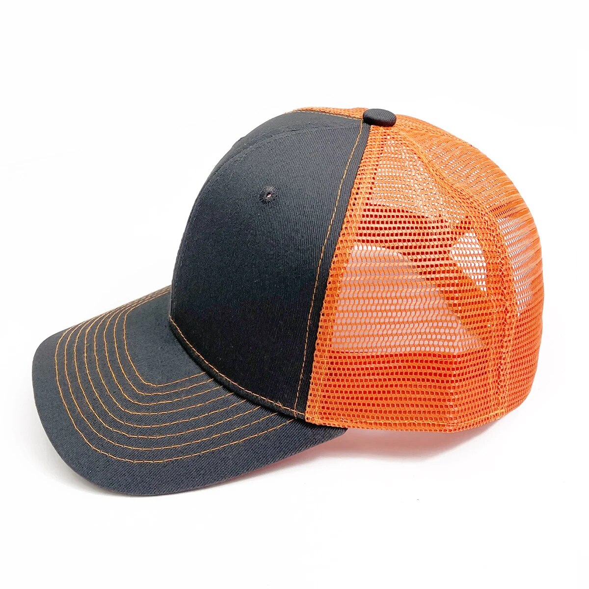 Gorra de béisbol transpirable de malla para hombre y mujer de verano, gorra de béisbol no estructurada de corte bajo, ajustable