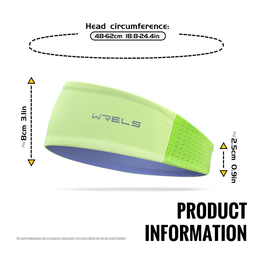 WRELS Diadema Vendaje para el Sudor Deporte Banda para el Cabello Entrenamiento Tenis Fitness Jog Baloncesto Correr Mujeres Hombres Banda para el Sudor