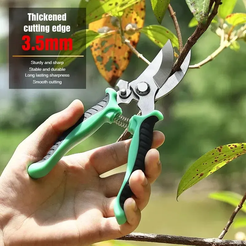 Tijeras de podar de jardín: podadora multifuncional con hoja de acero inoxidable para recortar, jardinería y más.