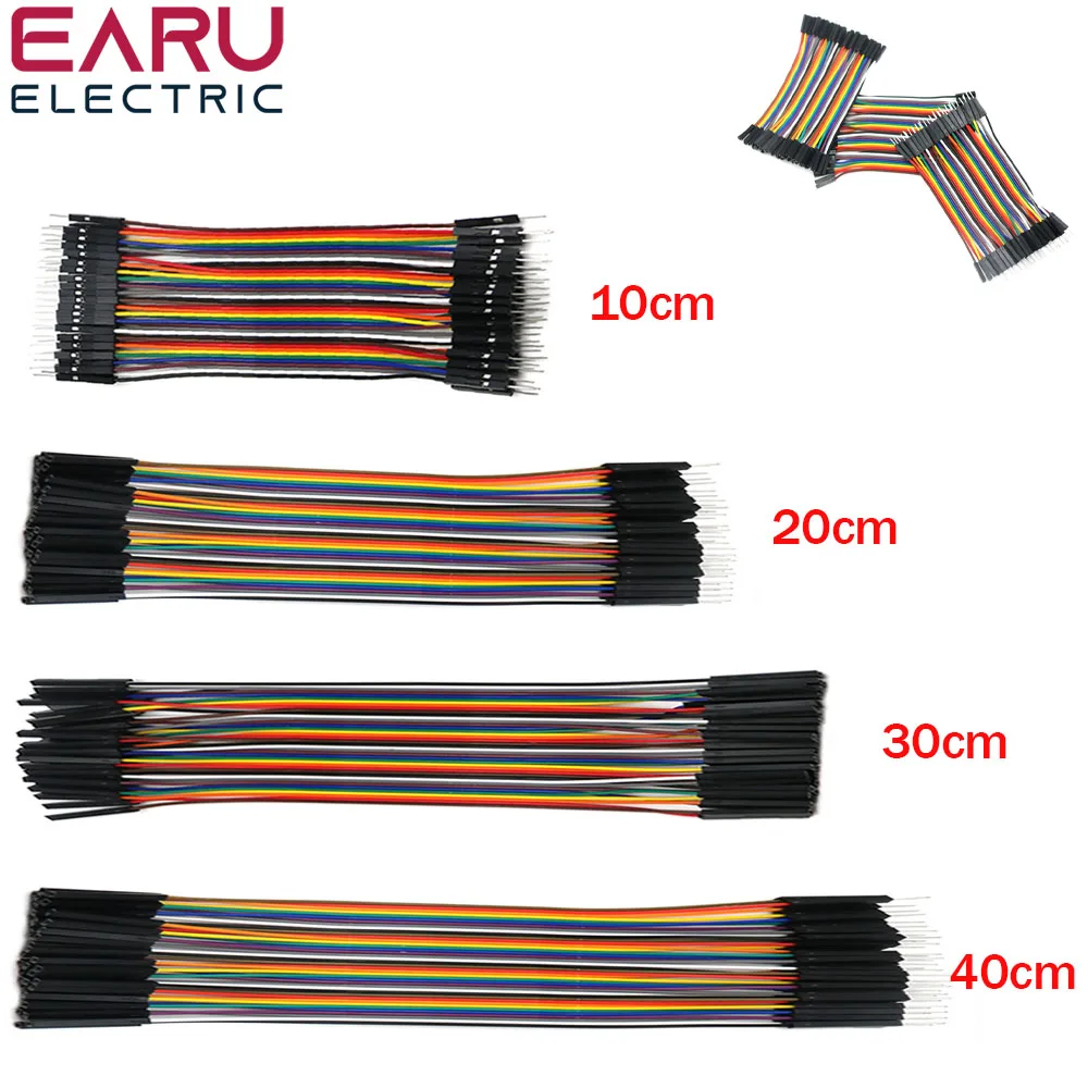 Cable de 10/40 pines línea Dupont 10cm 20cm 30cm macho a macho hembra a hembra macho a hembra puente Cable Dupont para PCB KIT de bricolaje