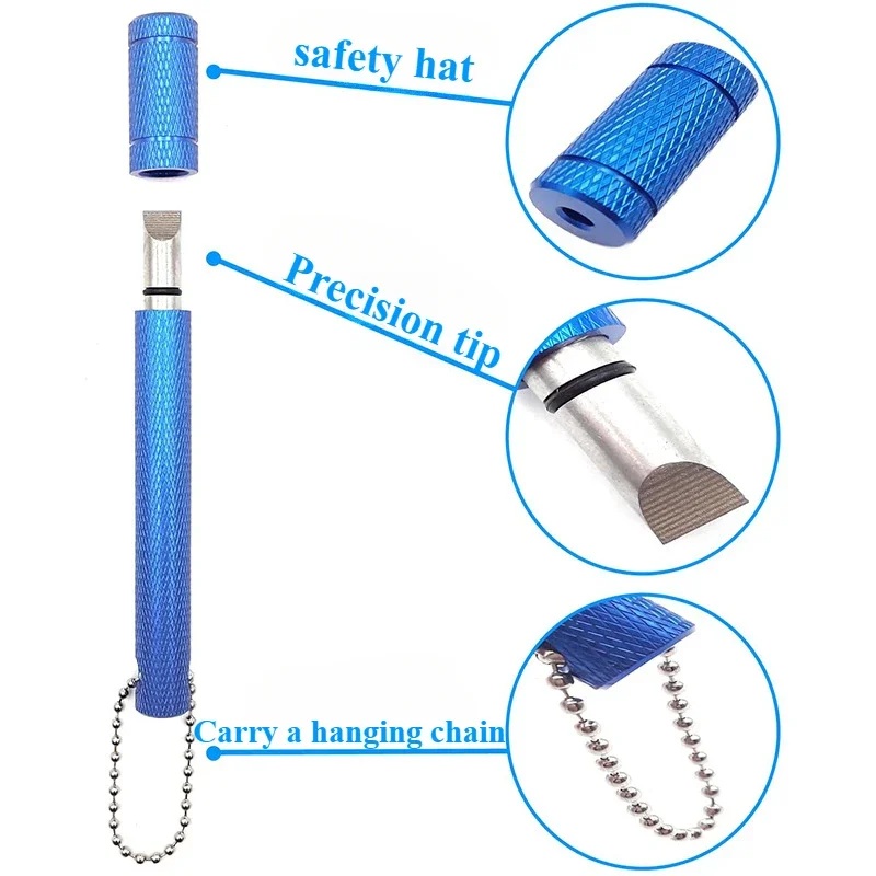 Golf Club Grooving Sharpening Tool 4 colors Golf Groove Sharpener Wedge Club U V Type Square Regroover Blade Cleaning Tool Acces