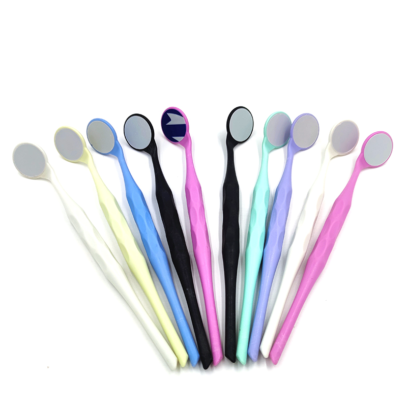 10PCS ทันตกรรมด้านเดียวช่องปากกระจกสูงอุณหภูมิฆ่าเชื้อพรีเมี่ยมพื้นผิวด้านหน้าทันตกรรมจัดฟัน Exam Reflector