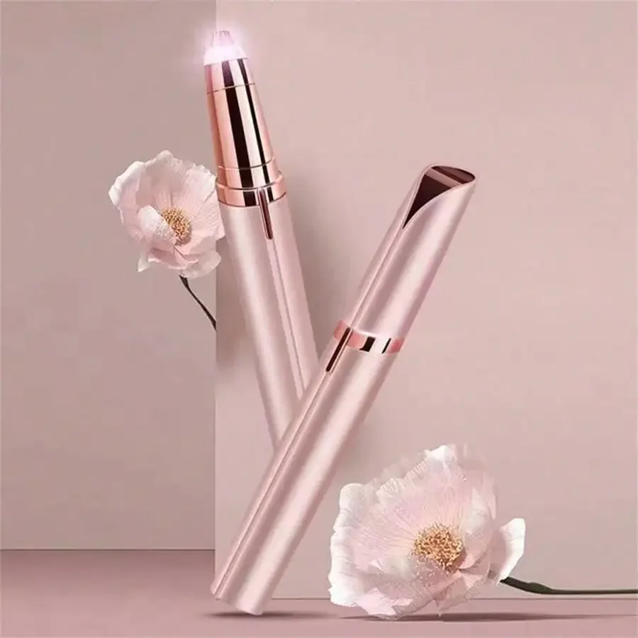 Electric Eyebrow Trimming Tool For Beginners Automatic Electric Eyebrow Trimmer Nose Hair Shaving Brush Scraper 1pc
