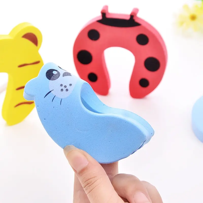 2/5 stks Baby Veiligheid Deurstopper Anti-knijp Hand Cartoon Dier Deurblok Dikke Kind Beveiliging slot Vinger Protector