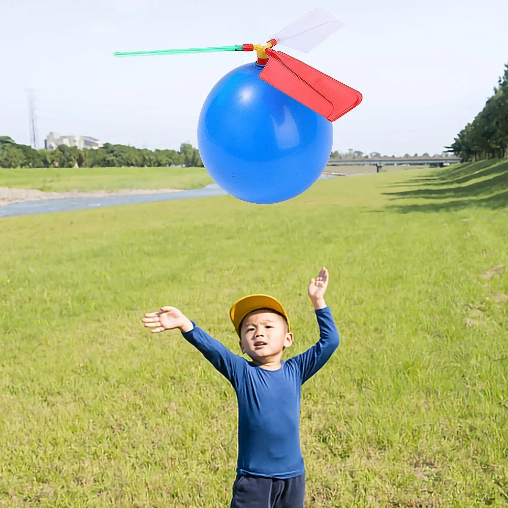 1-10 Uds. De globos creativos, helicóptero, juguetes para niños, juguete para deportes al aire libre, globo eléctrico portátil, avión, juguete interactivo para fiesta, regalos