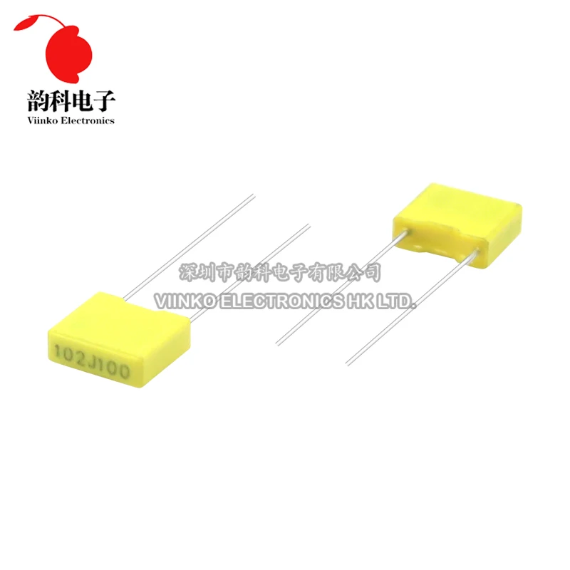 Kit surtido de condensadores de corrección, 240 Uds., 24 valores x 10 Uds., 100V, 102J-105J, juego de condensadores de película plástica de seguridad de polipropileno