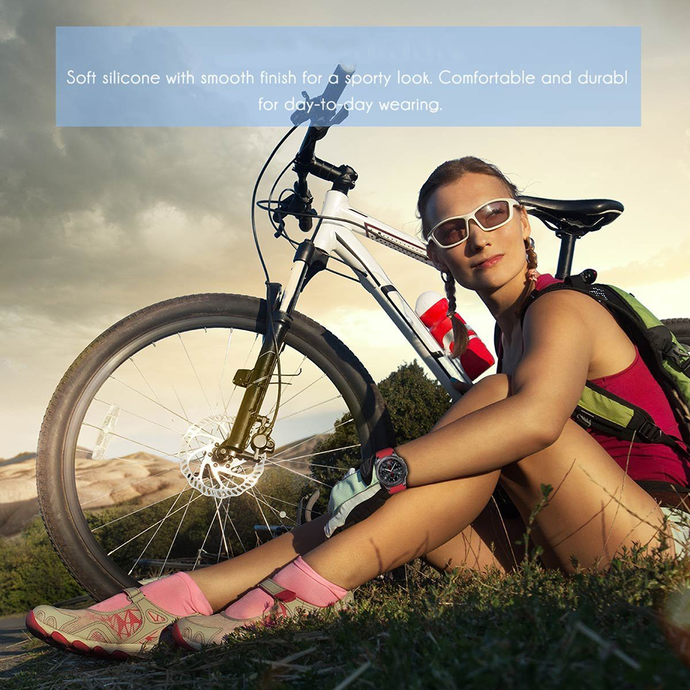 ซิลิโคน 22 มม.สําหรับ Samsung Galaxy Watch 3 45 มม.เกียร์ S3 Frontier 22 มม.สําหรับ Samsung Active 2 40 44 มม.Amazfit GTR 47 มม.