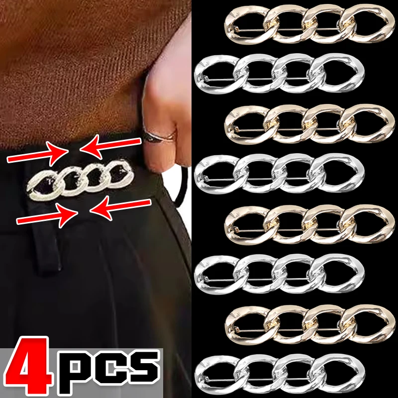 Simples fivela de cintura apertar calças cintura liga prendedor roupas encolher cintura dispositivo aperto calças botão cintura