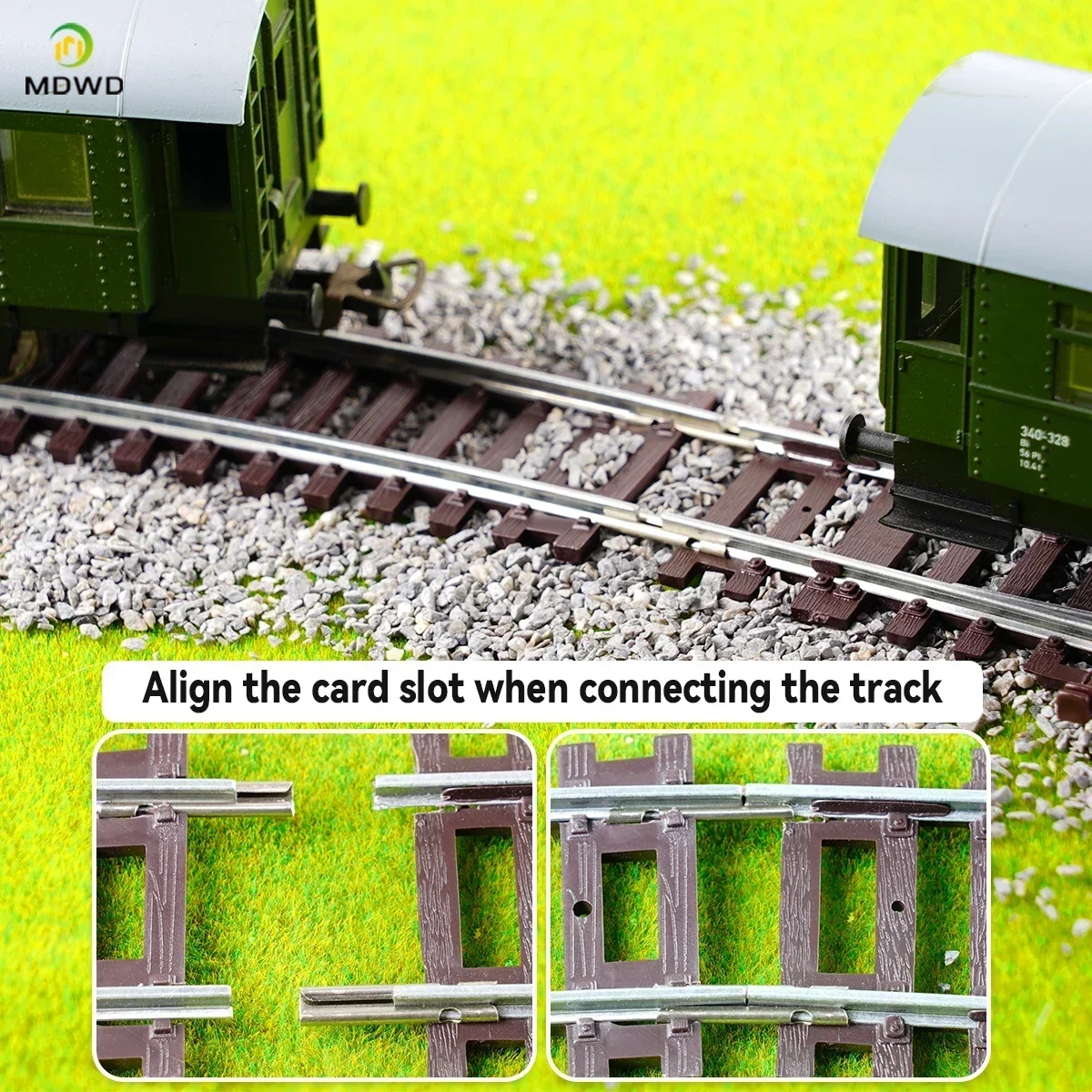 Ho Scale 1/87 รถไฟรุ่นรถไฟขับเคลื่อนนิกเกิลเงินแคบโค้ง Turnout Track รุ่น