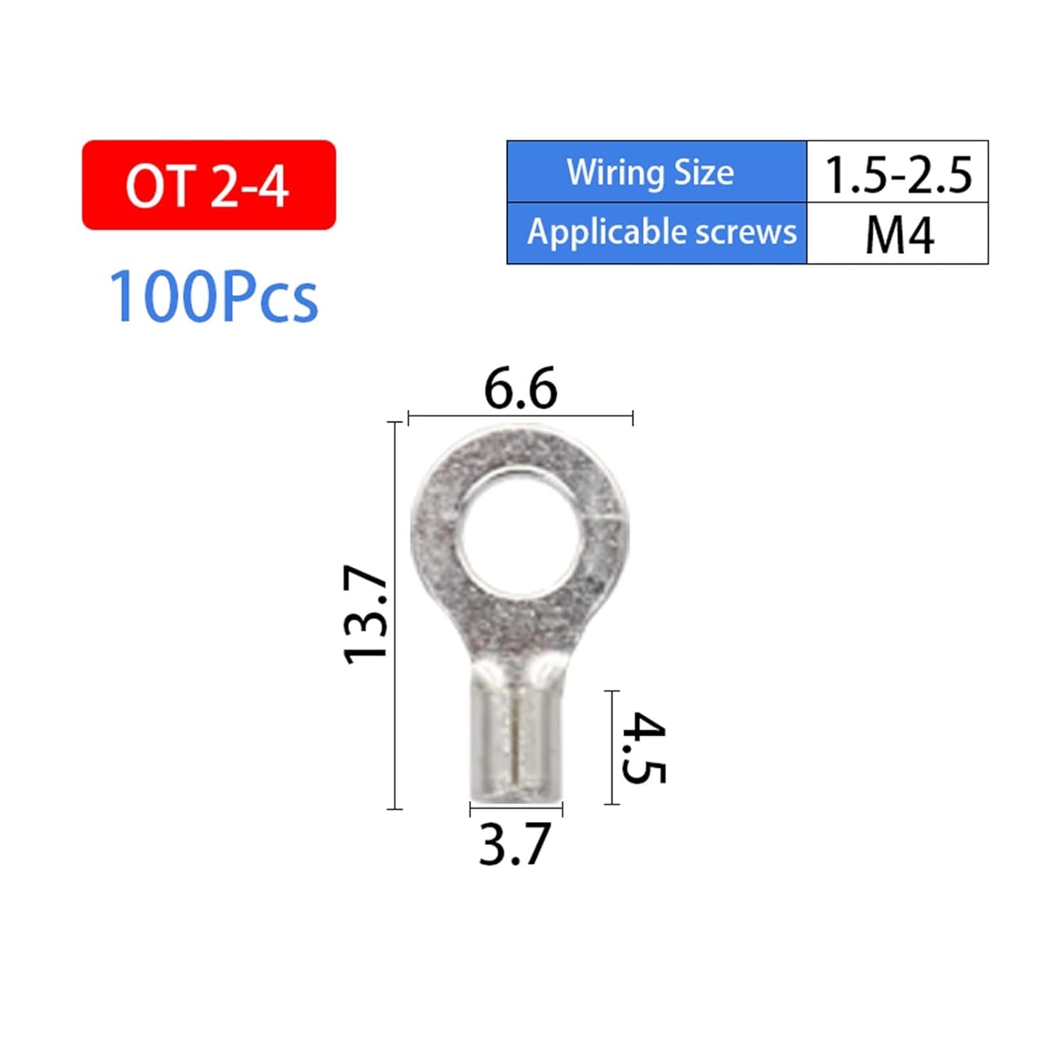 Brass Terminals Assortment Kit, Cable Wire Connector, Crimp Spade, Non-Insulated Ring Fork, U-Type, 10 in 1, 200 Pcs, 320Pcs
