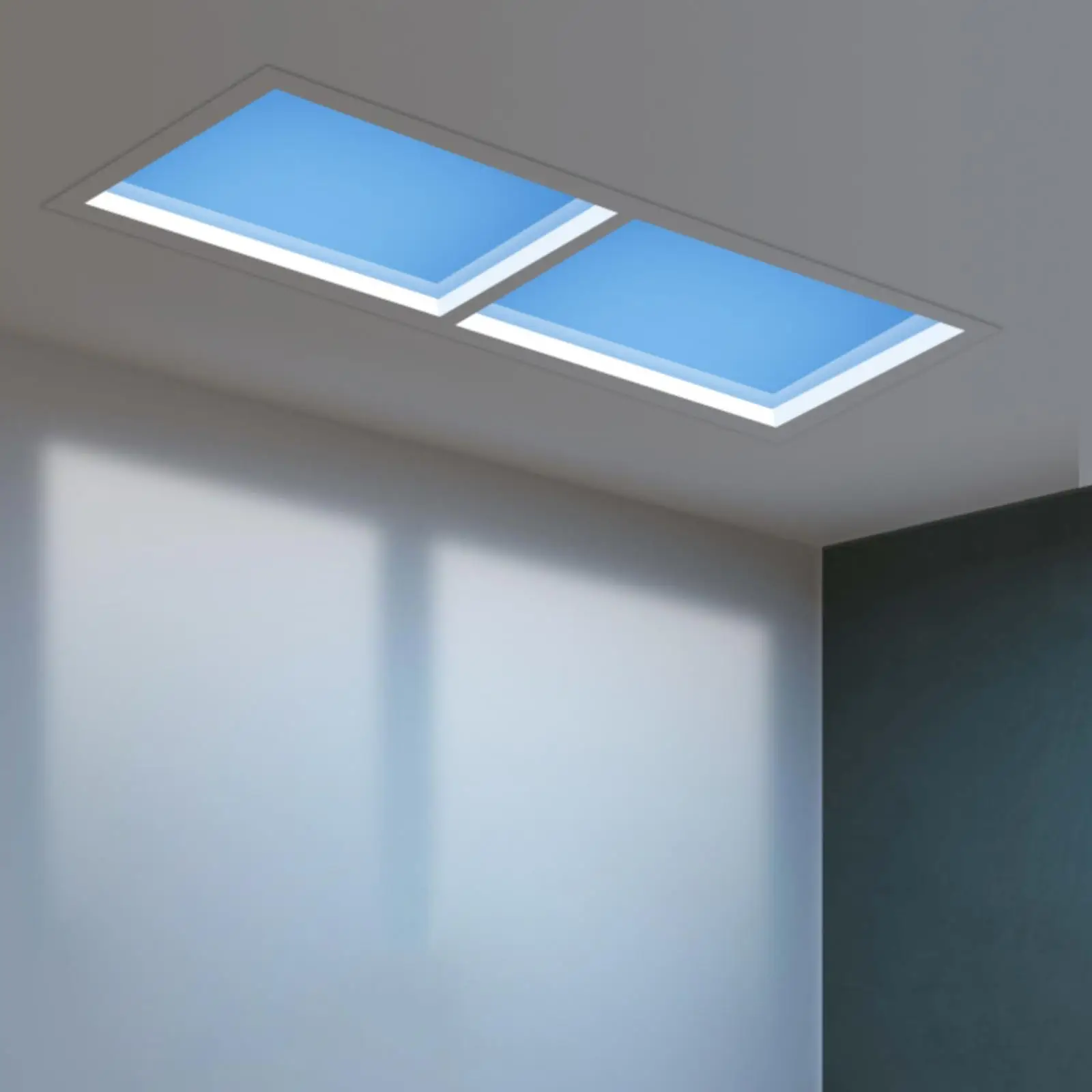 Lampu Panel Langit LED Cahaya Matahari Buatan CRI Tinggi Lampu Langit-langit Tersembunyi Lampu Langit-langit Palsu Dalam Ruangan