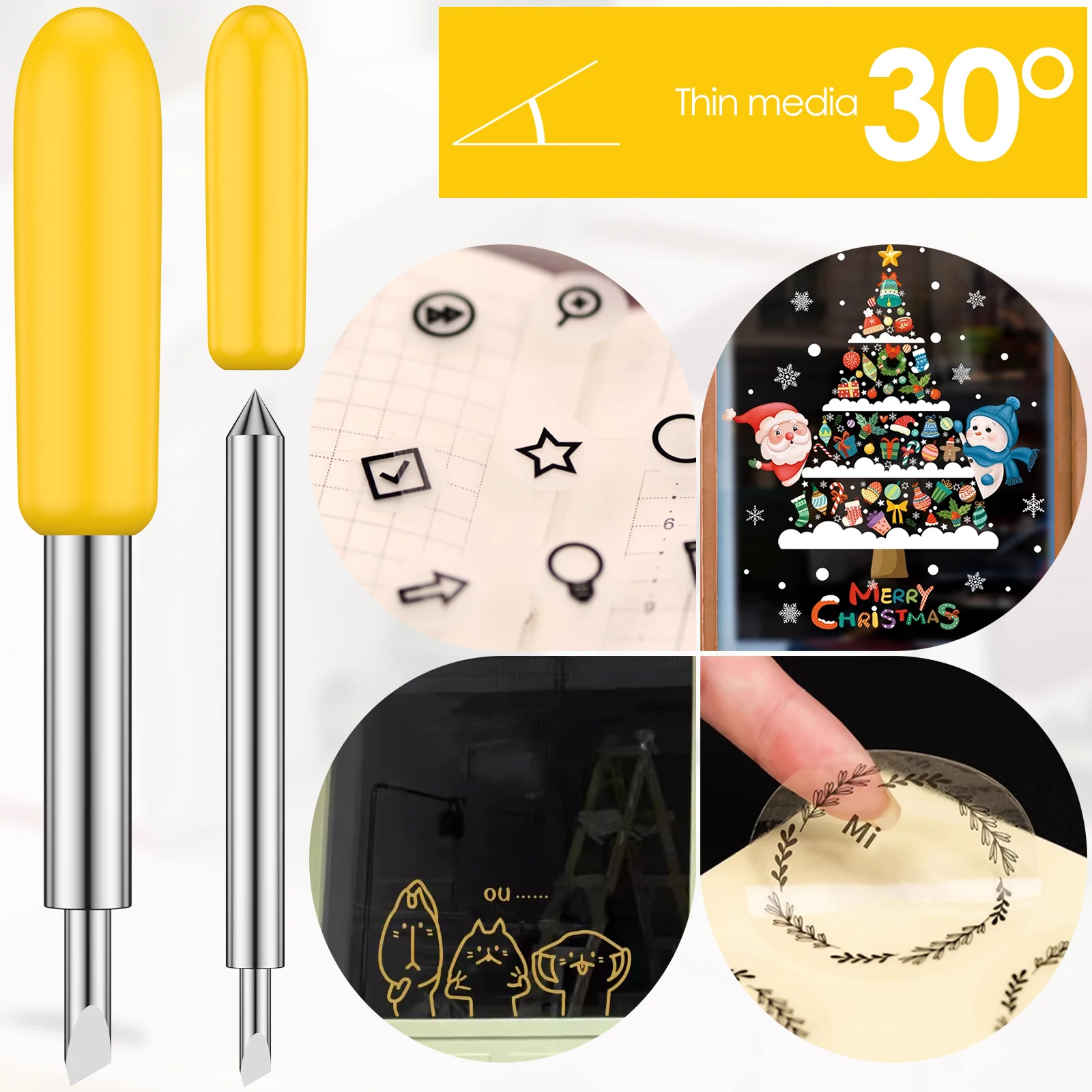 30/45/60 Degrees Replacement Blades For Roland Cricut Plotter Blade Knife Cutter Blades For Power Tools Cutting Plotter