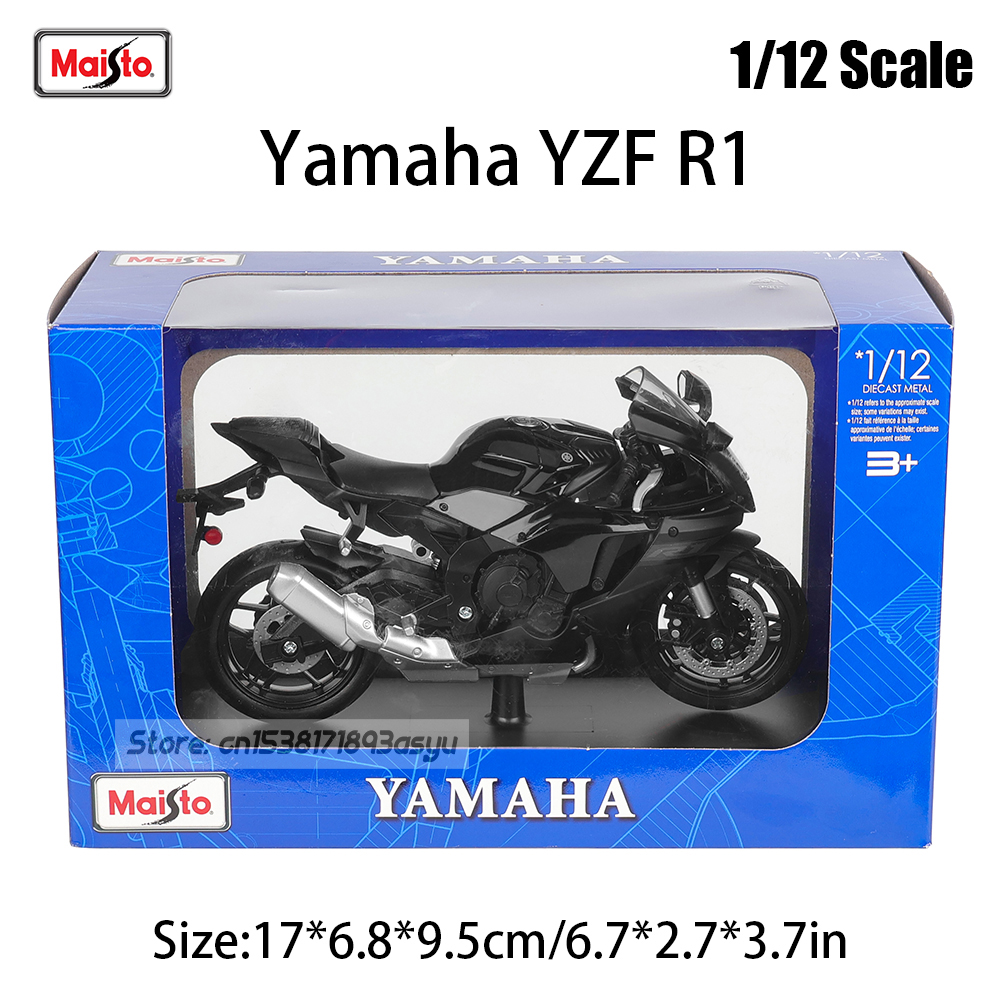 Maisto 1:12 4S loja edição especial caixa de cores Yamaha YZF R1 liga modelo de motocicleta modelo de carro estático coleção brinquedo presente