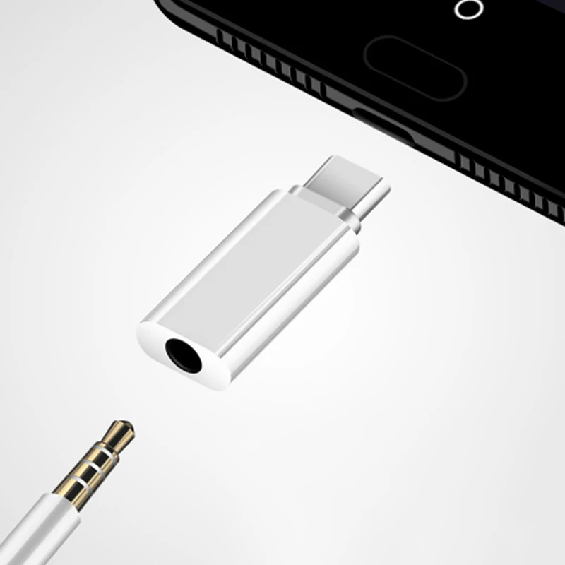 Type-C Adapter Male Type C to Female 3.5mm Adapter For Xiaomi Huawei LeEco TYPE-C3.1 interface Wired Earphone Adapter
