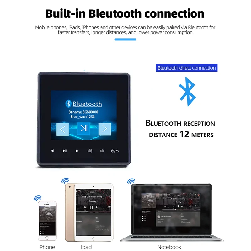 Audio Home Amplifier Mini Background Music Player Controller Multi-Lingual 86 Type Home Theater Sound System Amplificador De