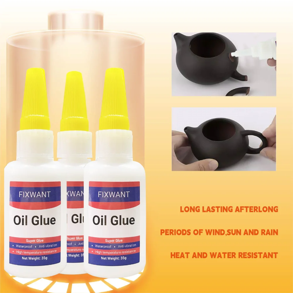 Klej oleisty o wysokiej wytrzymałości — uniwersalny klej błyskawiczny Super Cyanoacrylate do PVC Plactis Ceramic Metal Glass Wood i nie tylko