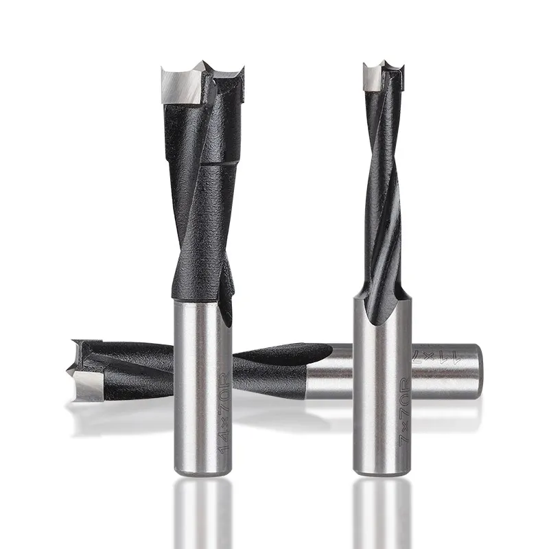 XCAN 1 4Mm-10Mm Phải Quay Gỗ Router Mũi Hàng Khoan Gỗ 2 Sáo cá Chép Trông Trăng Gỗ Forstner Khoan