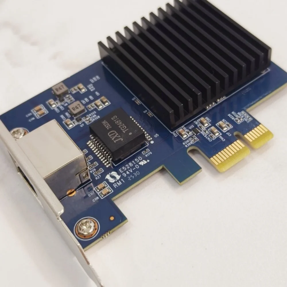 Realtek8127 Chipset 10G PCIe 4.0 1X Placa de rede para servidores com suporte WakeonLAN e velocidades multiGigabit