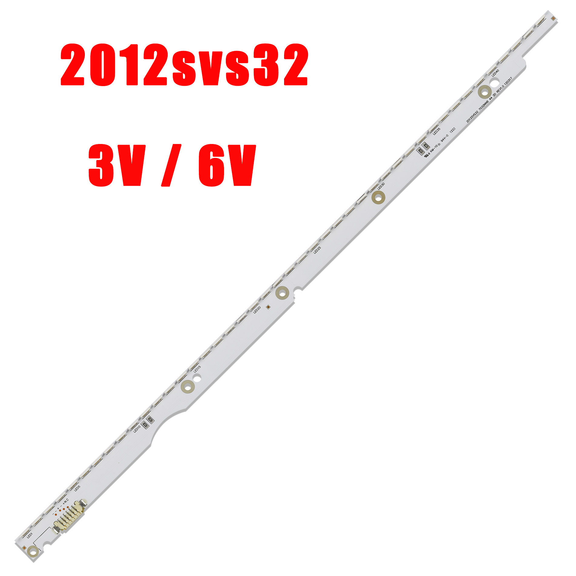 ใหม่ 44LED 406 มม.LED Strip สําหรับ Samsung UA32ES5500 UE32ES6100 เลื่อน 2012svs32 7032nnb 2D REV1.1 V1GE-320SM0-R1 32NNB-7032LED-MCPCB