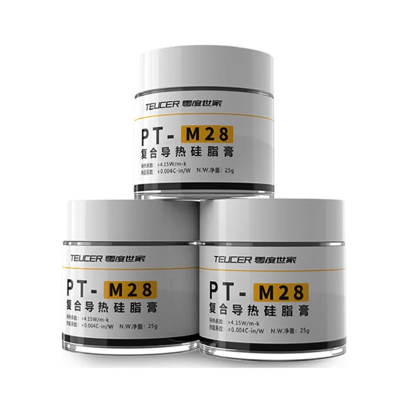 TEUCER PT-M28 Thermal Grease Composite Thermal Conductive Silicone Grease Heat Sink Compound Cpu Computer CPU Thermal Plaster