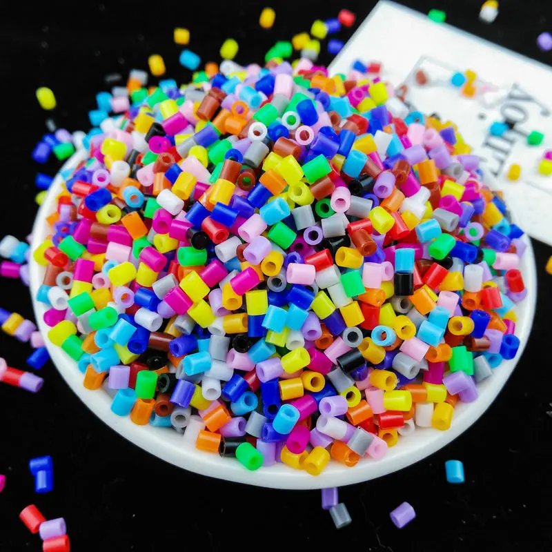 2000 ชิ้น/ถุง 2.6 มม.Hama ลูกปัดปริศนา Perlen ลูกปัดเหล็ก DIY Perler ฟิวส์ลูกปัดสติปัญญาการศึกษาของเล่น