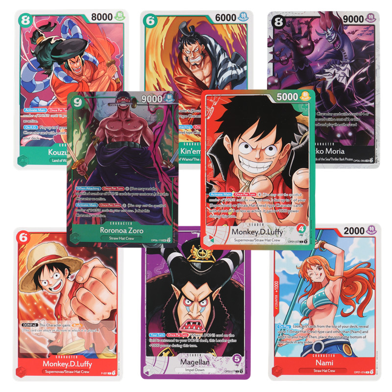 40/300 個アニメワンピースカード TCG OP-05 ルフィゾロシャンクストレーディングコレクションカード子供のギフトおもちゃ